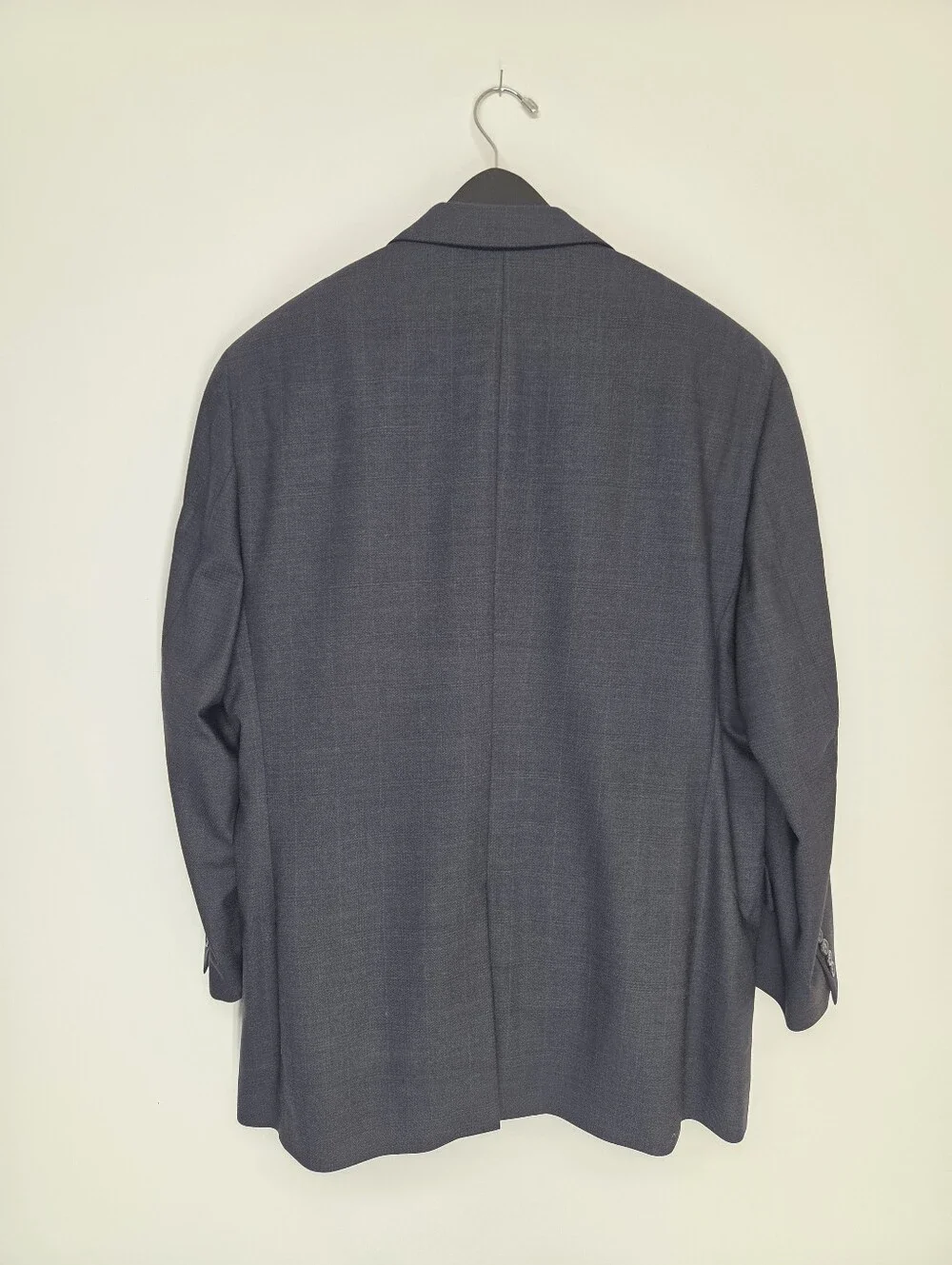 Jos. A. Bank Signature Collection 46R 38W Navy Glen Check Suit 100% Wool